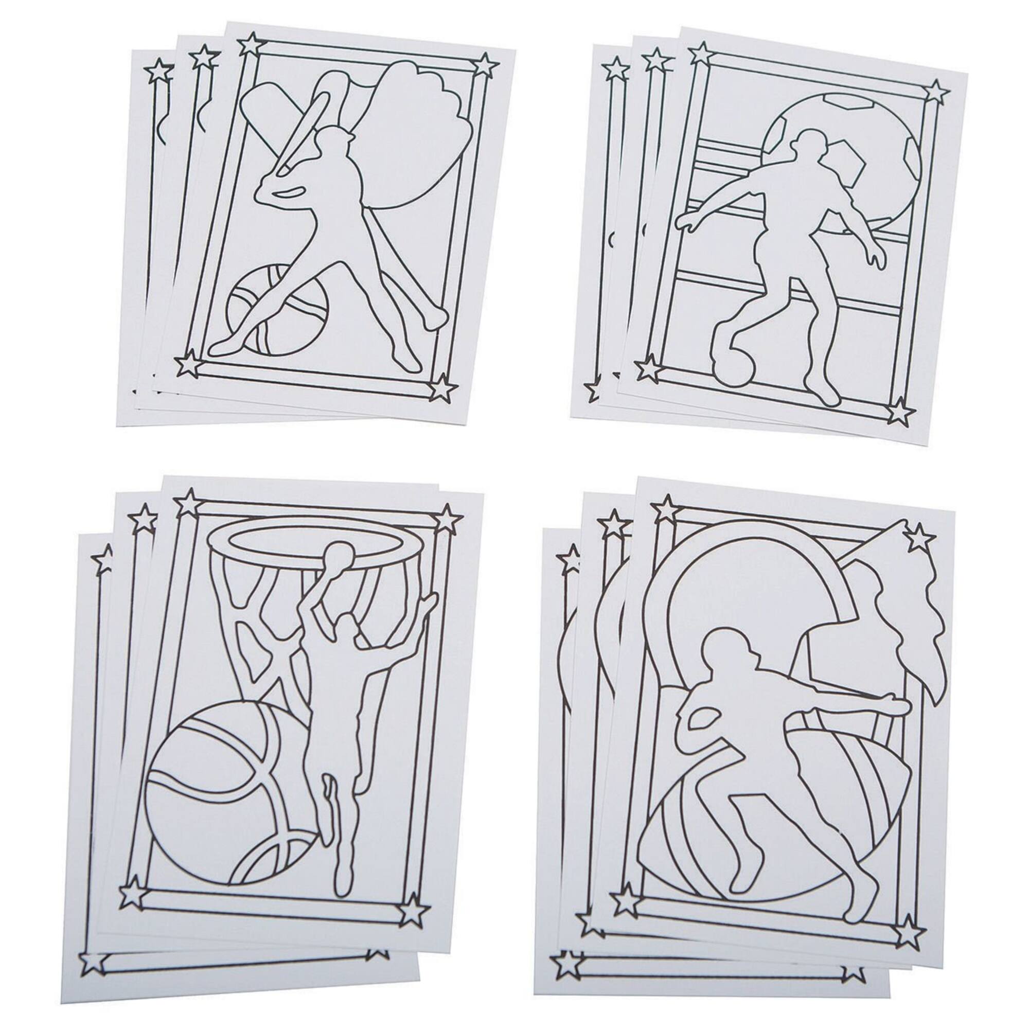 S&S Worldwide® Sports Sand Art Board, 12ct.